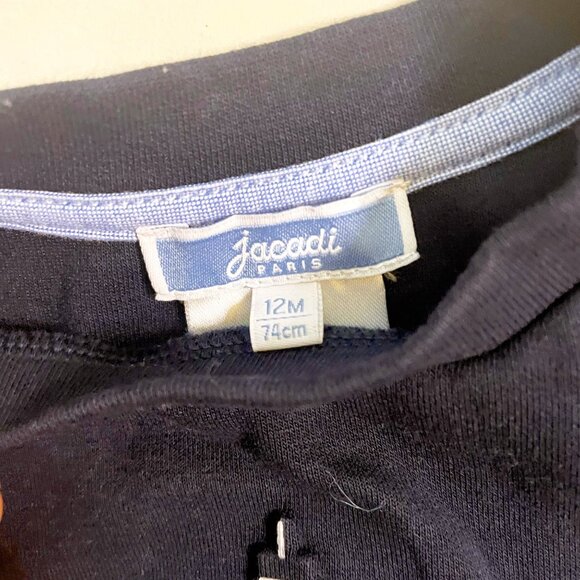 Jacadi Baby Blue Eiffel Tower Sweatshirt, Size 12 Months - Picture 4 of 5